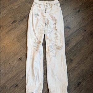Pacsun White Distressed Women Jeans